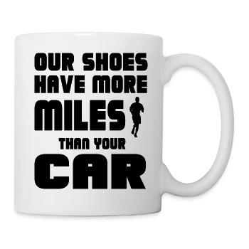 Biking Running Marathon Triathlon Bike - Mug - white - Right