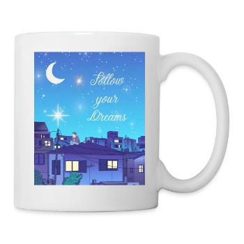 Anime Night - Tasse - Weiß - Rechts