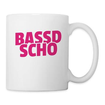 Bassd scho - Franken fränkisch fränggisch Geschenk - Tasse - Weiß - Rechts