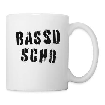 Bassd scho - Franken fränkisch fränggisch Geschenk - Tasse - Weiß - Rechts