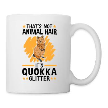 Das ist Quokka Glitzer australisches Beuteltier - Tasse - Weiß - Rechts