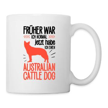 Australian Cattle Dog früher normal Treibhund - Tasse - Weiß - Rechts