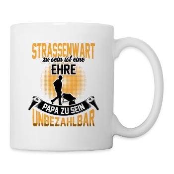 Straßenwärter zu sein ist eine Ehre Straßenwart - Tasse - Weiß - Rechts