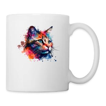 Mignon petit chat Pour les amoureux des chats Coloré - Mug blanc - blanc - Droite