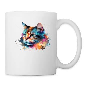 Mignon petit chat Pour les amoureux des chats Coloré - Mug blanc - blanc - Droite