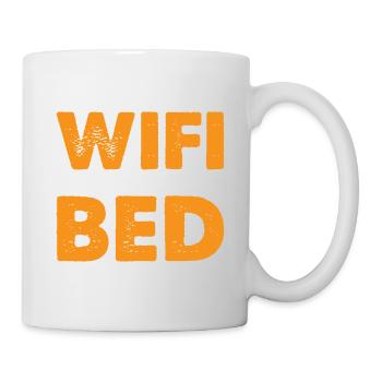Tout ce dont j’ai besoin, c’est du wifi, de la nourriture et de mon lit 6 - Mug blanc - blanc - Droite