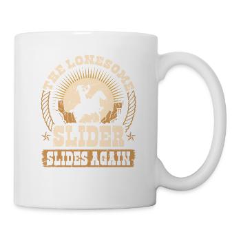 Trombone Player Cowboy Lonesome Slider, Funny - Tasse - Weiß - Rechts