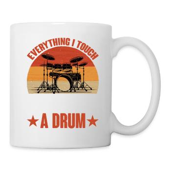 Tout ce que je touche devient un tambour 9 - Mug blanc - blanc - Droite