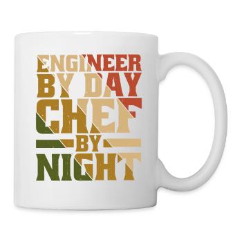 Ingénieur le jour, Chef le soir 9 - Mug blanc - blanc - Droite
