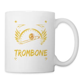 Rusty Trombone Grandpa, Adult Humor Grandfather - Tasse - Weiß - Rechts