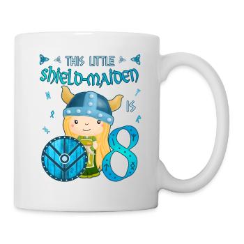 Schildmaid - Birthday 8 years Nordic Vikings - Mug - white - Right