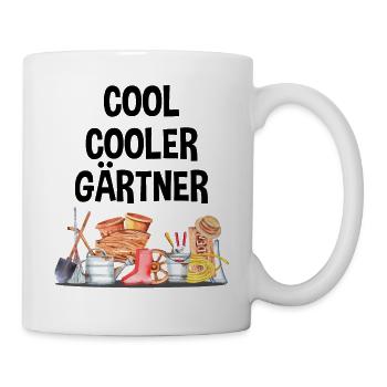 Garten Lustiger Spruch Hobby Gärtner Geschenkidee - Tasse - Weiß - Rechts