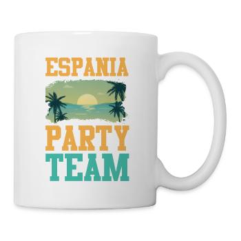 Équipe du parti d'Espagne - Mug blanc - blanc - Droite