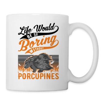 Porcupine Gift Porcupine - Mug - white - Right