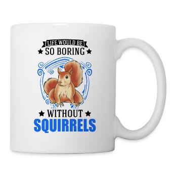 Écureuil Cadeau Écureuil Gris Écureuil - Mug blanc - blanc - Droite