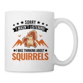 Écureuil Cadeau Écureuil Gris - Mug blanc - blanc - Droite