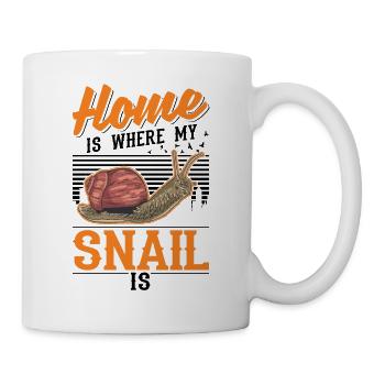 La maison est l’endroit où sont mes escargots - Mug blanc - blanc - Droite