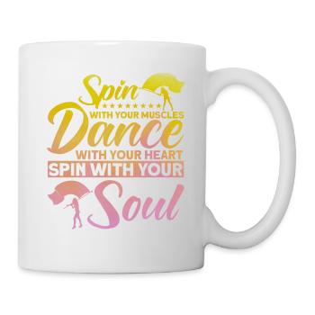 Dance With Your Heart Flag Guard Gift - Mug - white - Right