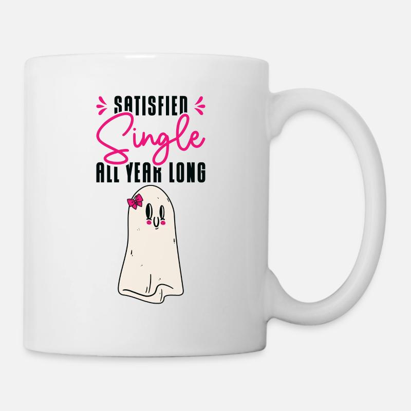 Célibataire Statut de relation satisfait Solo Single - Mug blanc - blanc