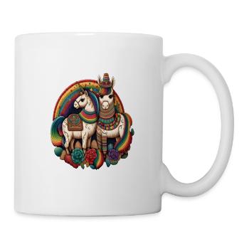 Unicorn Morphed With Llama Funny Mexican Unicorn - Mug - white - Right