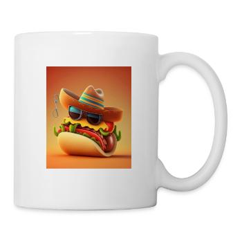 Mexican Hotdog Lover Dabbing Mexican Hotdog - Mug - white - Right