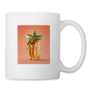 Mexican Hotdog Lover Dabbing Mexican Hotdog - Mug - white - Right