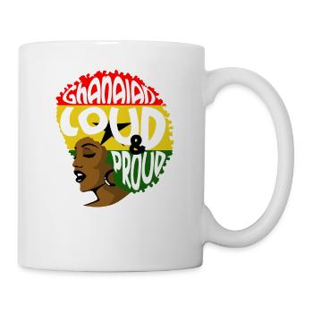 Ghana Ghanaian Flag Woman Princess I Gift - Mug - white - Right