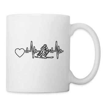 Skieurs Ski Design Ski Tenue de ski Ski - Mug blanc - blanc - Droite
