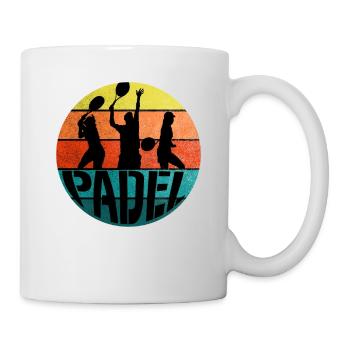 Padel Paddle Raquette Tennis Sport I Cadeau - Mug blanc - blanc - Droite