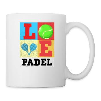 Padel Paddel Schläger Tennis Sport I Geschenk - Tasse - Weiß - Rechts