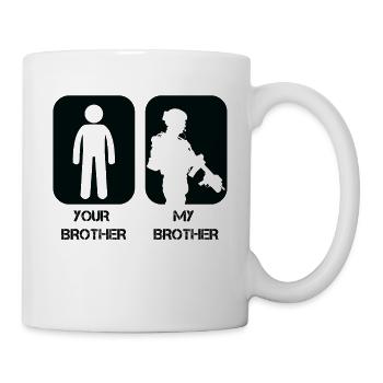 Your Brother My Brother Is in Military Proud Army - Mug - white - Right