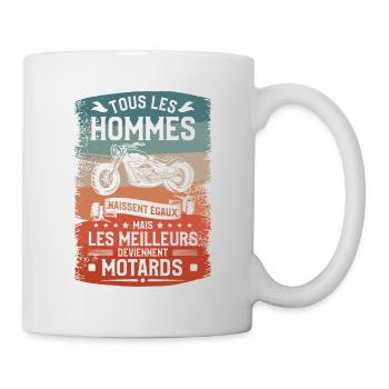 Mais Les Meilleurs Deviennent Motards Moto Motard - Mug blanc - blanc - Droite