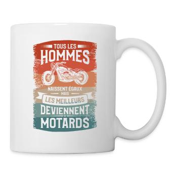 Mais Les Meilleurs Deviennent Motards Moto Motard - Mug blanc - blanc - Droite