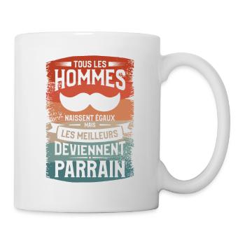 Mais Les Meilleurs Deviennent Parrain Baptême - Mug blanc - blanc - Droite