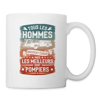 Mais Les Meilleurs Sont Pompiers Pompier - Mug blanc - blanc - Droite