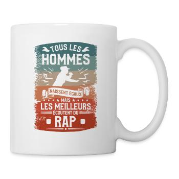 Mais Les Meilleurs Écoutent Du Rap Rappeur - Mug blanc - blanc - Droite