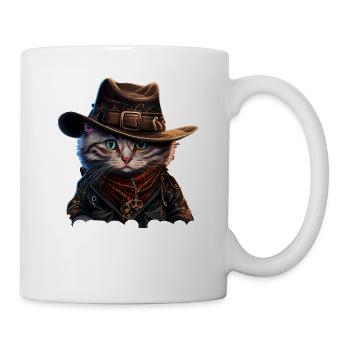 Meowdy Funny cat Meme for Cat Lovers - Tasse - Weiß - Rechts