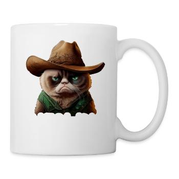 Meowdy Funny cat Meme for Cat Lovers - Tasse - Weiß - Rechts