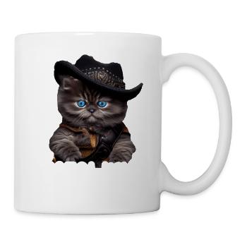 Meowdy Funny cat Meme for Cat Lovers - Tasse - Weiß - Rechts