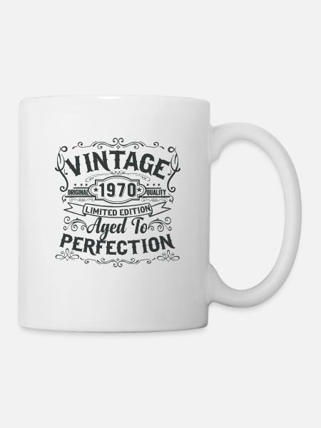 Limited Edition 1970 Vintage. Aged to Perfection - Tasse - Weiß