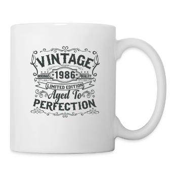Edition limitée 1986 Vintage. Vieilli à la perfection - Mug blanc - blanc - Droite