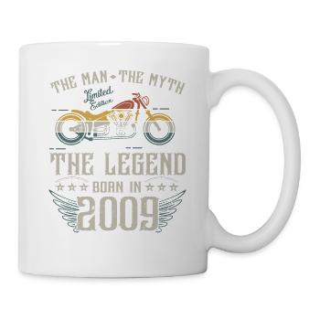 L'homme Le Mythe La Légende Né En 2009 Cadeau - Mug blanc - blanc - Droite