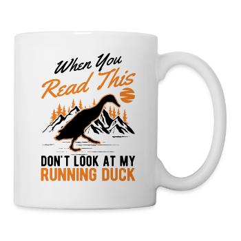 Indian Running Duck Bouteille cadeau Canard Canard - Mug blanc - blanc - Droite