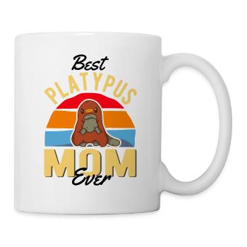 Best Platypus Mom Ever Schnabeltier Mama - Mug - white - Right