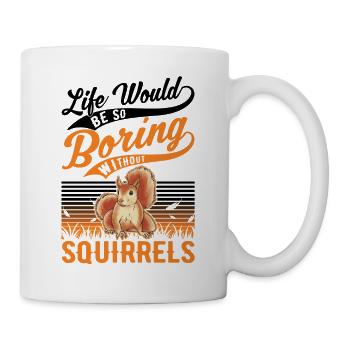 Écureuil Cadeau Écureuil Gris Écureuil - Mug blanc - blanc - Droite