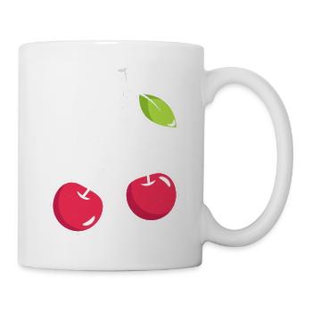 Sour cherries twin siblings design - Mug blanc - blanc - Droite