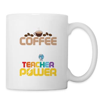 Coffee Gives Me History Teacher Power Education P - Mug - white - Right