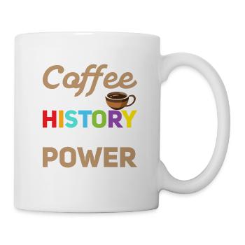 Le café me donne le pouvoir d’un professeur d’histoire Professeur Ed - Mug blanc - blanc - Droite
