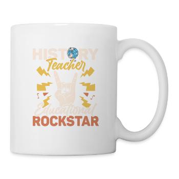 Professeur d’histoire Professeur d’éducation pédagogique - Mug blanc - blanc - Droite