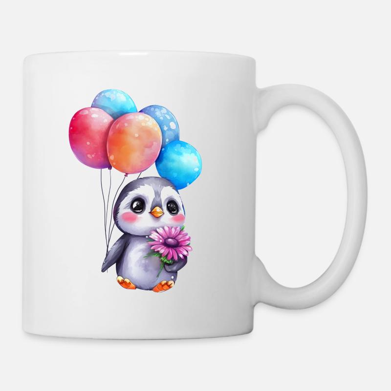 Pinguin Tier süß Antarktis vogel Zoo winter kalt - Tasse - Weiß